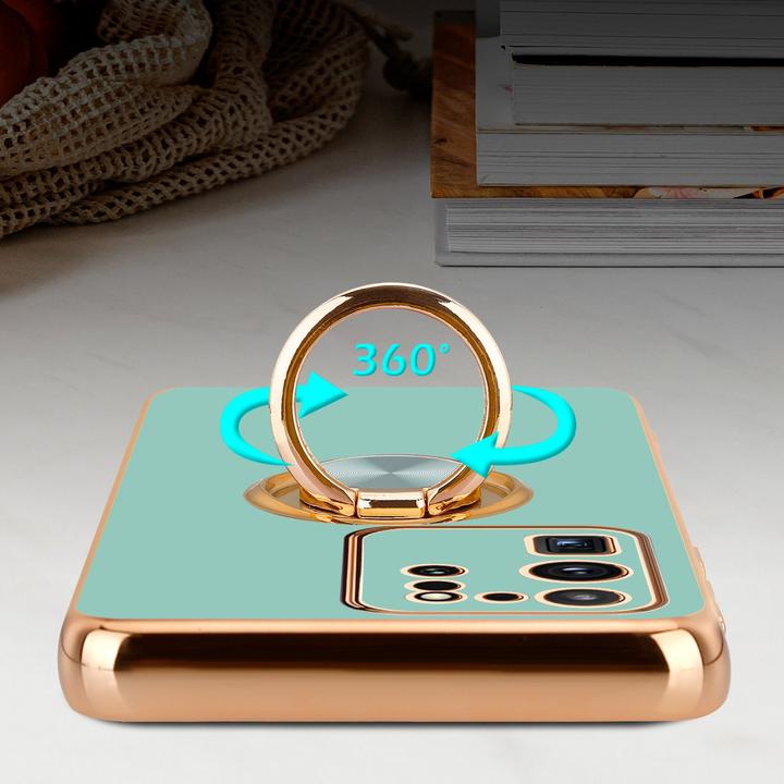 Produktbild Cadorabo Hülle für Samsung Galaxy S20 ULTRA im TPU mit Kameraschutz und Ring LM089 Style (Samsung Galaxy S20 Ultra)