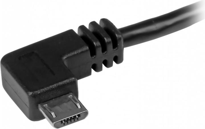 Actual product image StarTech Micro USB cable with right angled connections - plug/plug - 1m - USB A to Micro B connection cable (1 m, USB 2.0)
