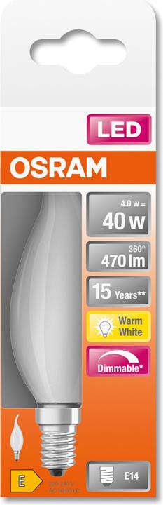 Image du produit Osram Bougie LED angulaire (E14, 5 W, 470 lm, 1 x, E)