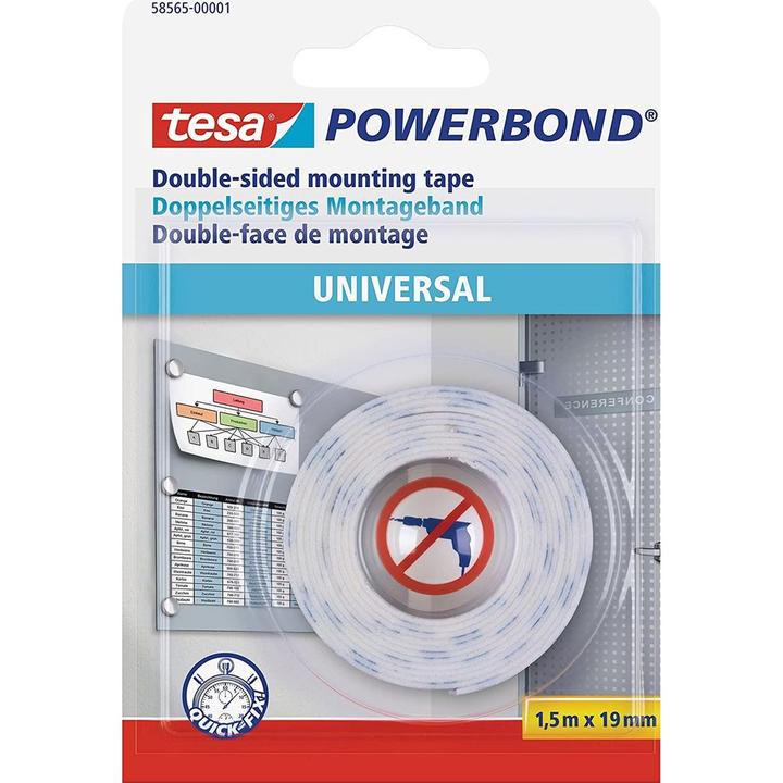 Produktbild tesa Powerbond UNIVERSAL doppelseitiges Montageband (19 mm)