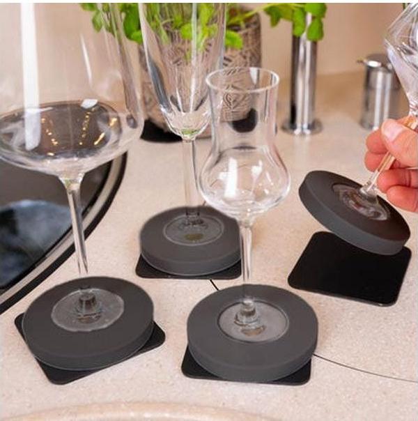Produktbild Silwy Magnet-Kondom für Stielgläser Schwarz (1 x)