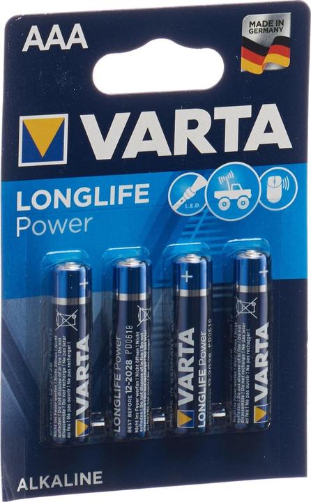 Actual product image Varta long-life power (4 pcs., AAA, 1240 mAh)
