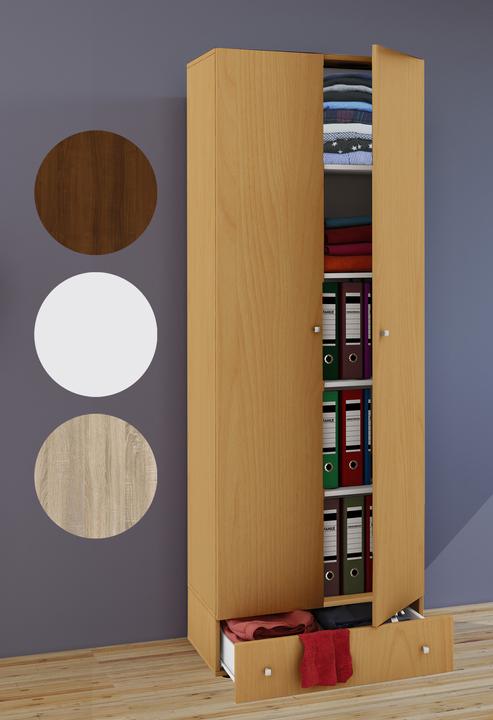 Image du produit VCM Holz Mehrzweckschrank Serie Vandol mit Drehtüren (70 x 40 cm)
