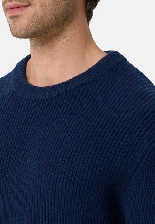 Actual product image Cash-Mere Grobgestrickter Wolle Kaschmir Rundhals Pullover (L)