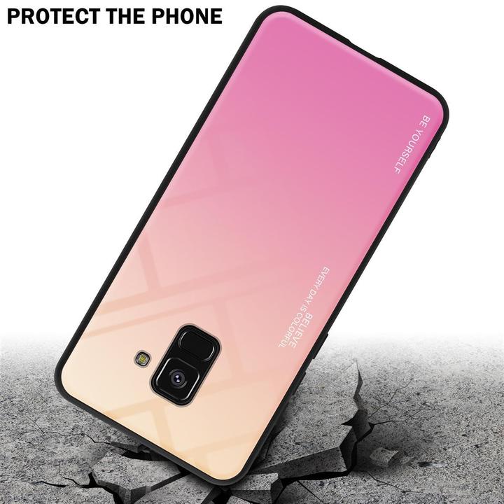 Actual product image Cadorabo TPU 2 colors glass cover (Samsung Galaxy A8 (2018))