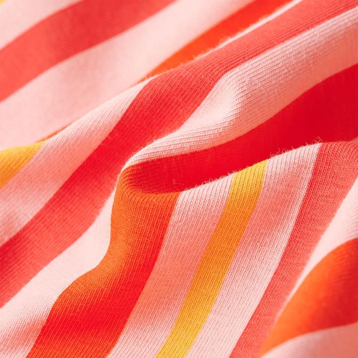 Produktbild VidaXL Kinderkleid mit Kordelzug Rosa und Rot 128,Material: 95 (128)