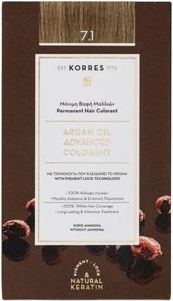 Image du produit Korres Huile d’ Argan Coloration Permanente (7,1 frêne blond moyen)