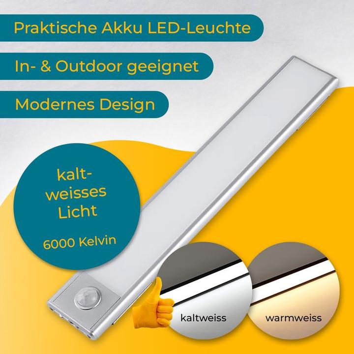 Immagine prodotto Hermex Luce Luce notturna Lampada Striscia luminosa Rilevatore di movimento LED