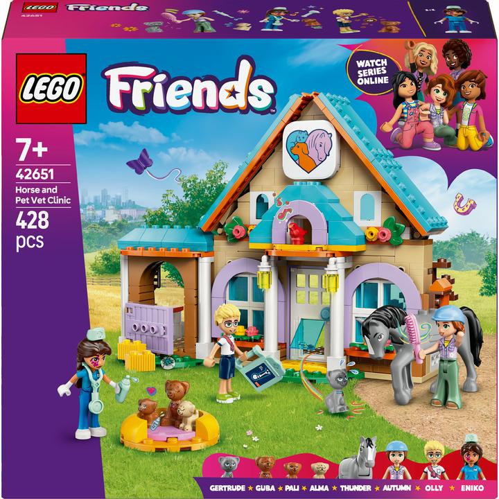 Actual product image LEGO Tierarztpraxis für Pferde und Haustiere (42651, LEGO Friends)