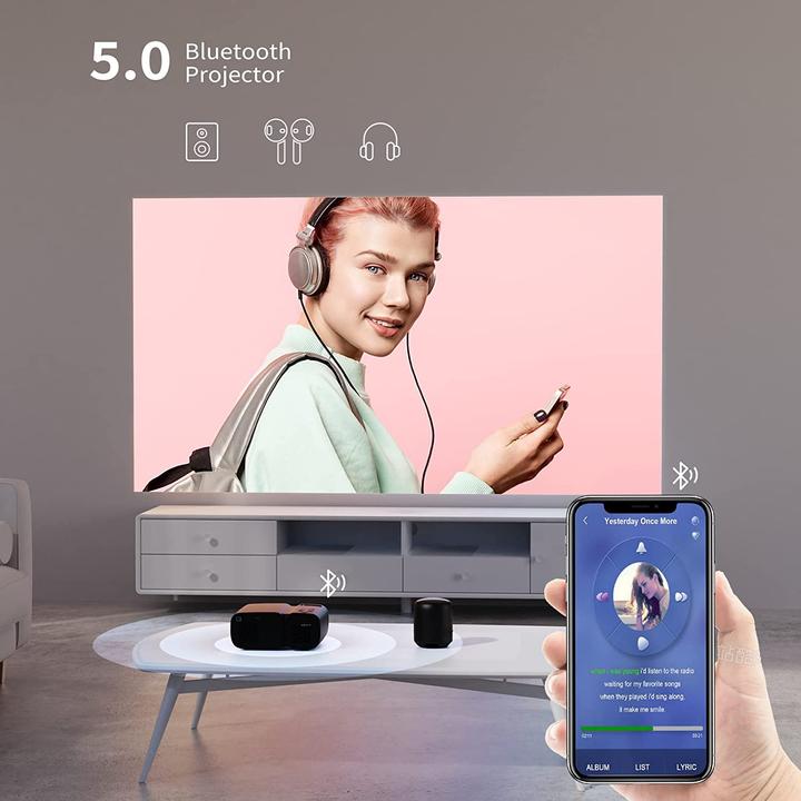 Produktbild Glisogo Mini Beamer, 1080p, 7000 Lumen