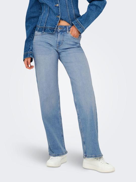 Actual product image Only ONLJUDY Niedrige Taille Gerade geschnitten Jeans Jeans mit weitem Bein (W33/L32)