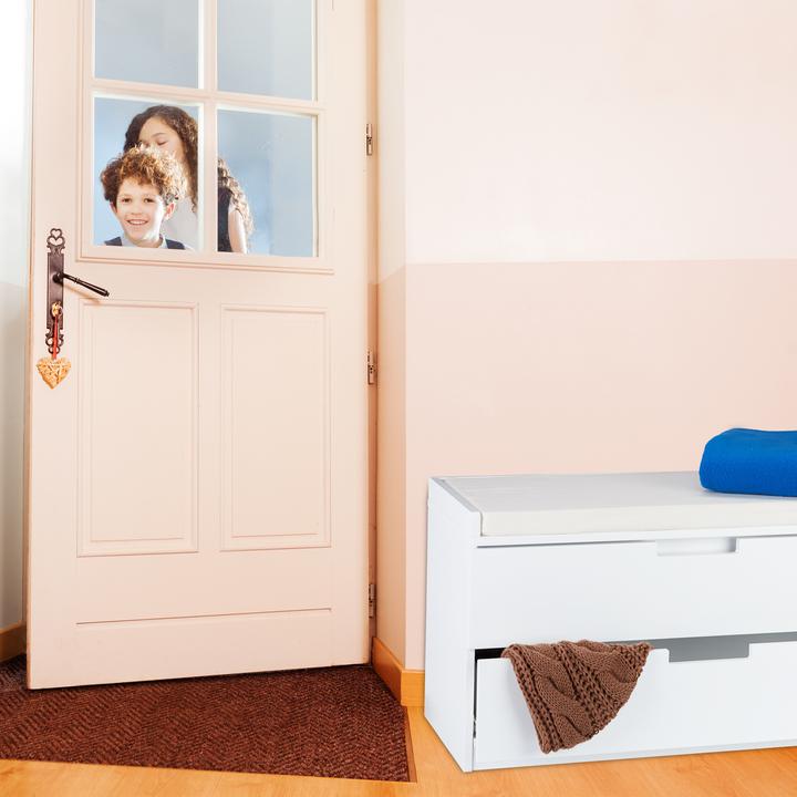 Actual product image Relaxdays Storage Bench With 2 Drawers (80 cm)