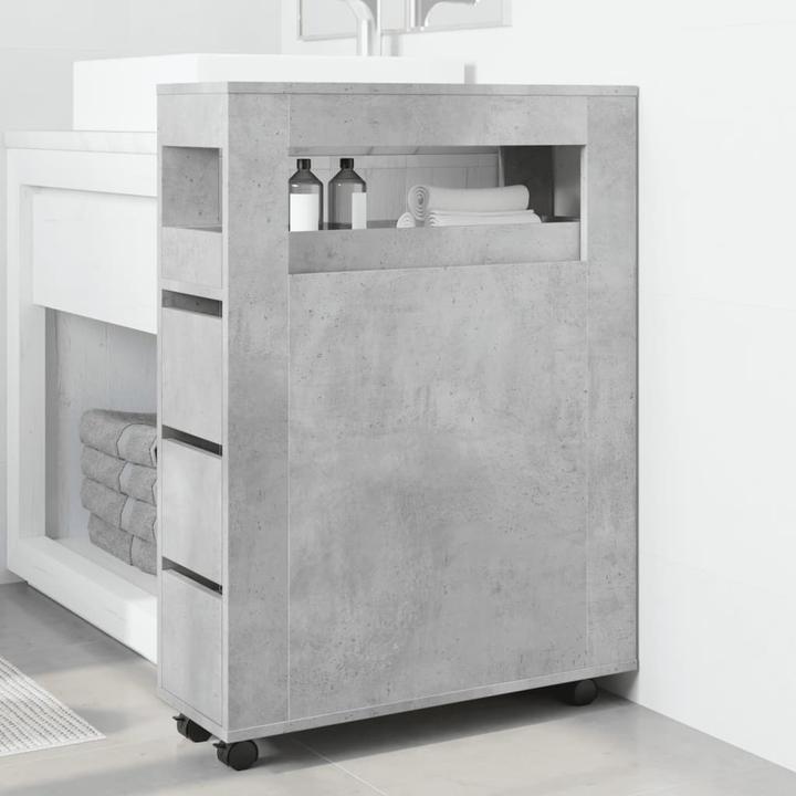 Produktbild VidaXL Badschrank Schmal mit Rollen