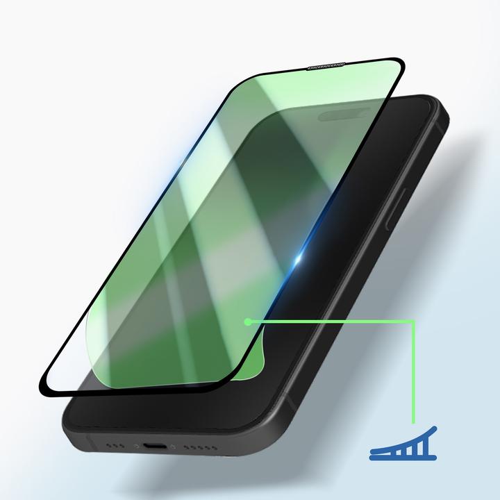 Image du produit Avizar Film de protection en verre blindé 9H (1 pièce(s), Apple iPhone 15 Pro)