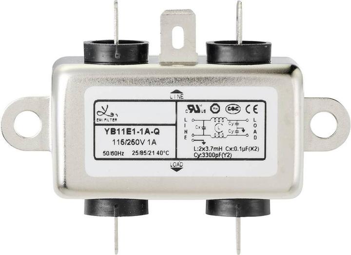 Actual product image Tru Components TC-10101428 Entstörfilter 250 V/AC 1 A 3.7 mH (L x B x H) 64 x
