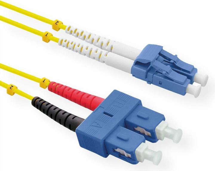 Produktbild Roline Patch-Kabel LC Single-Modus (M) bis SC Single-Modus (M) (LSOH, CAT6a, 1 m)