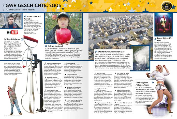 Nährwerte und Zutaten Ravensburger Guinness World Records 2025 (Deutsch, Guinness World Records Ltd., 2024)