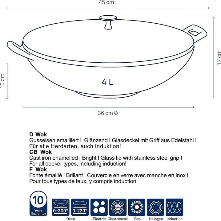 Productafbeelding Kela Wok 'Calido (36 cm, Wokpan, Gietijzer)
