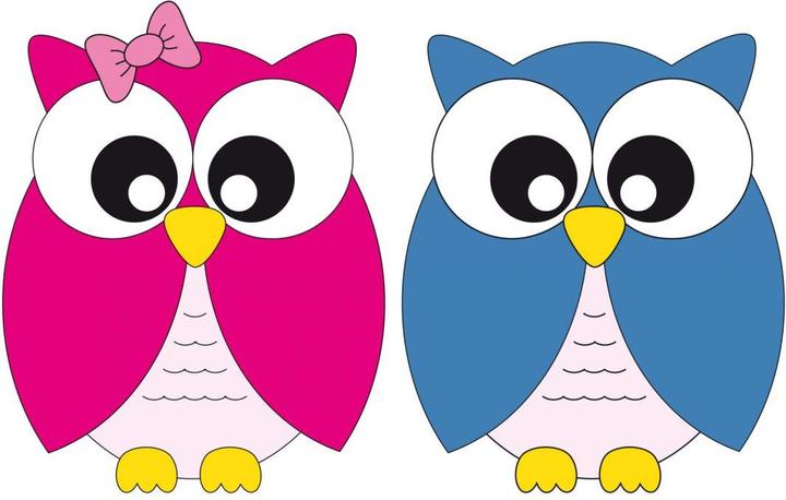 Image du produit Trenddeko Set frères et soeurs hiboux (50 x 31 cm, 70 x 44 cm, 110 x 69 cm, 30 x 19 cm, 90 x 57 cm)