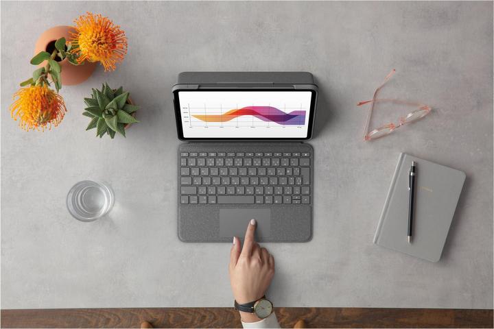 Actual product image Logitech Folio Touch (Eng. Int., iPad Air 2020 (4. Gen), iPad Air 2022 (5th Gen))