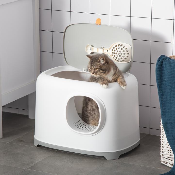Immagine prodotto PawHut Lettiera per gatti dal design compatto (Lettiera per gatti chiusa)