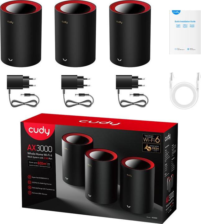 Actual product image Cudy M3000 3-Pack