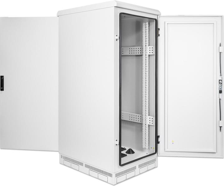 Produktbild Intellinet Industrieller IP55 19" Netzwerkschrank mit integrierten Lüftern, 27 HE (27 HE, 19 Zoll Rack)