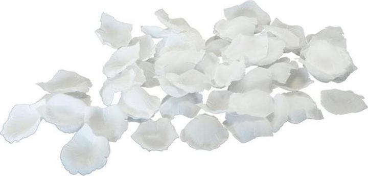 Image du produit Dekomat Fleur artificielle pétales de rose 60 pièces, blanc