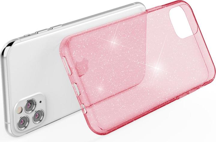 Actual product image Nalia Clear glitter silicone cover (Apple iPhone 11 Pro Max)