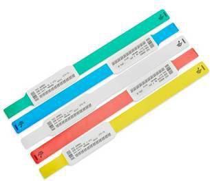 Produktbild Zebra Z-Band UltraSoft Grün, Weiss Krankenhaus-Armband (697.50 cm, Vinyl, Polypropylen (PP))
