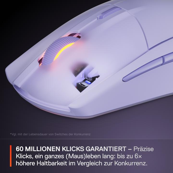 Actual product image SteelSeries Rival 3 WL Gen 2 - Lavender (Wireless)