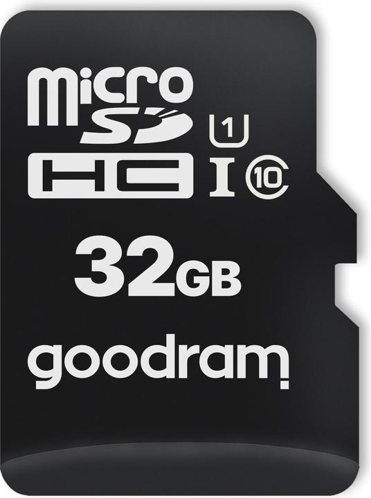 Actual product image Goodram 32GB microSD class 10 UHS I (32 GB, microSDHC, U1, UHS-I)