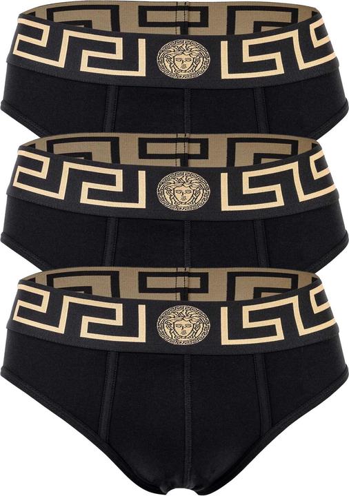 Immagine prodotto Versace Underpants Tri-Pack Slip Jersey Topeka Bi-Stretch Cotton Organic New Logo (M, confezione da 3)