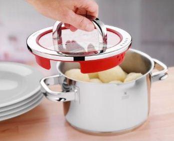 Immagine prodotto WMF Pentola per tostatura Funzione4 (20 cm, Pirofila + casseruola, Acciaio inossidabile)
