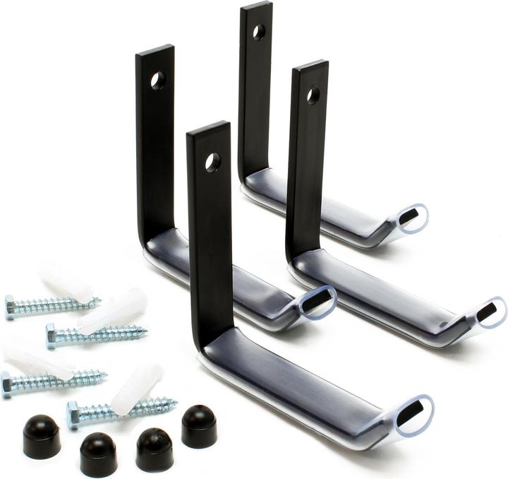 Immagine prodotto Wiltec Supporto per pneumatici da parete per 4 pneumatici Attrezzatura da garage per pneumatici