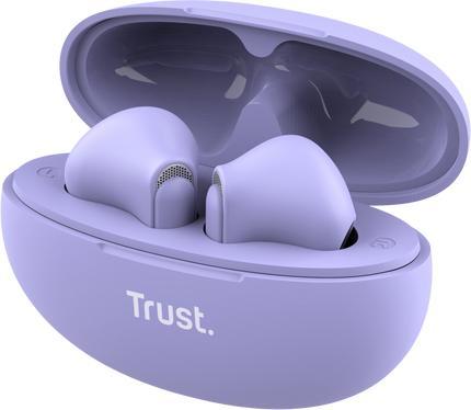 Actual product image Trust Yavi Bt Enc Earphones Purple (ANC, 23 h, Wireless)