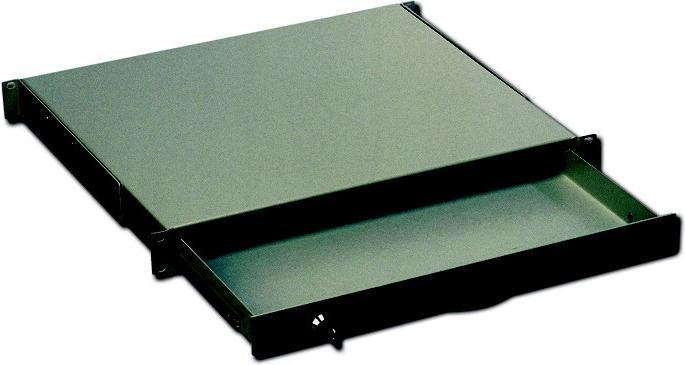 Image du produit Digitus Tiroir à clavier 1U 48,3cm 19inch verrouillable et extensible noir RAL9005
