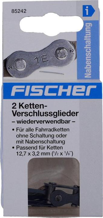 Actual product image Fischer Chain lock links 1/2 x 1/8 2x