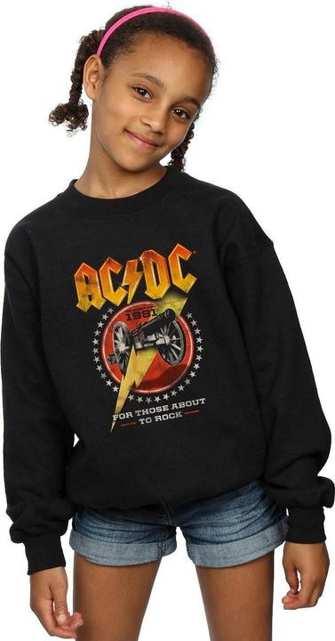 Produktbild AC/DC For Those About To Rock 1981 Sweatshirt Mädchen (152, 158)