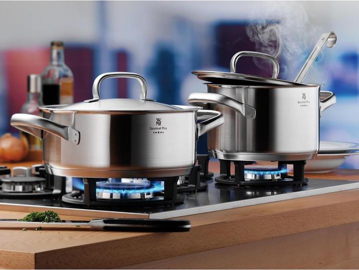 Produktbild WMF Bratentopf GOURMET PLUS Silberfarben (16 cm, Bräter + Schmortopf, Kochtopf, Edelstahl)