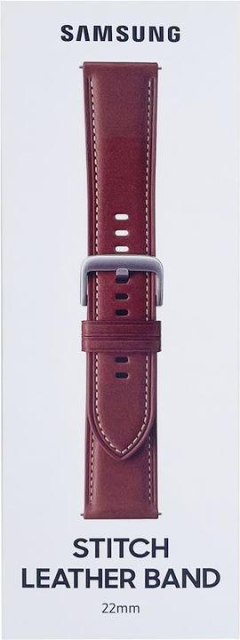 Actual product image Samsung Stitch Leather Band (45 mm, Genuine leather, Galaxy Watch 3)