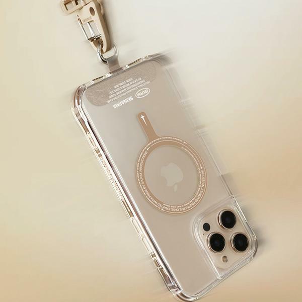 Actual product image Skinarma case Saido iPhone 16 Pro Max 6.9" Magnetic Charging champagne (Apple iPhone 16 Pro Max)