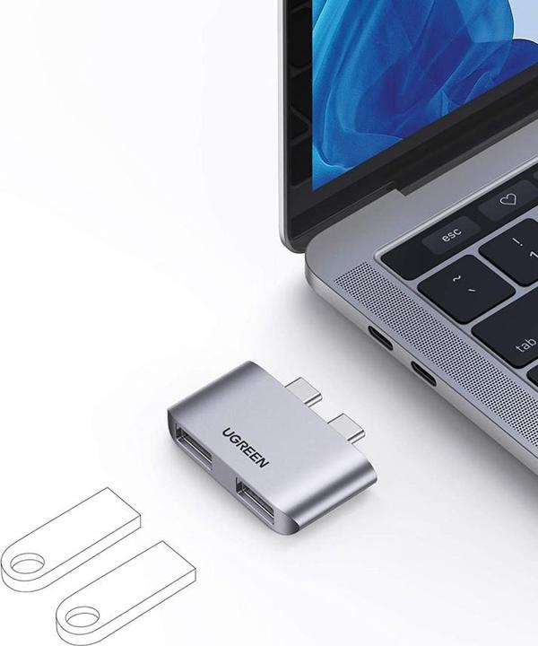 Image du produit Ugreen Adaptateur USB-C 3.1 Gen2 vers USB 3.1 Mini Hub (USB-C)