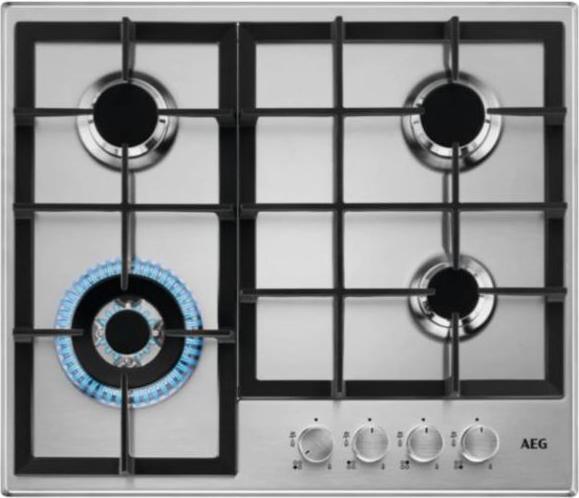 AEG 949 640 849 hob Silver Built-in 60 cm Gas 4 Cooker(s)