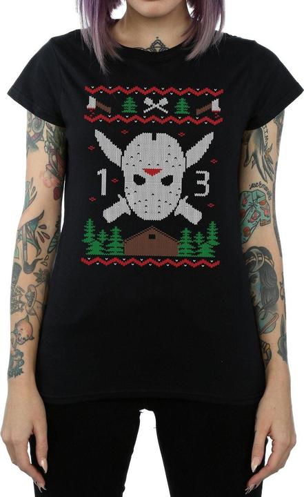 Image du produit Absolute Cult - T-shirt CHRISTMAS FAIR ISLE - Femme (XL)