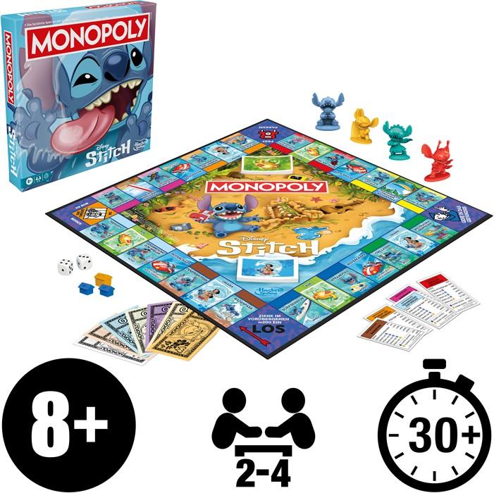 Actual product image Hasbro Gaming Monopoly Stitch (German)