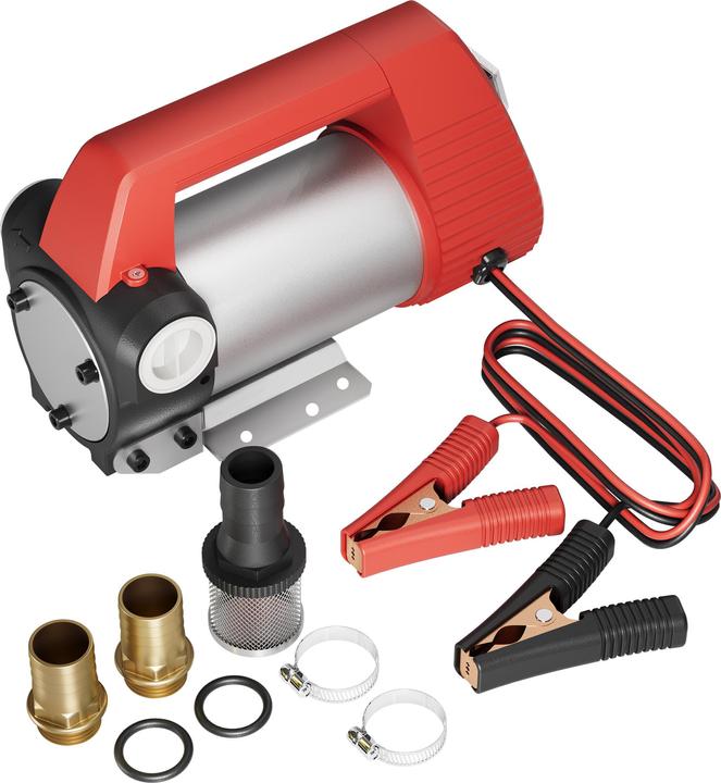 Immagine prodotto Wiltec Pompa di trasferimento autoadescante per olio bio diesel 12V/160W 40l/min H/D Portalbe