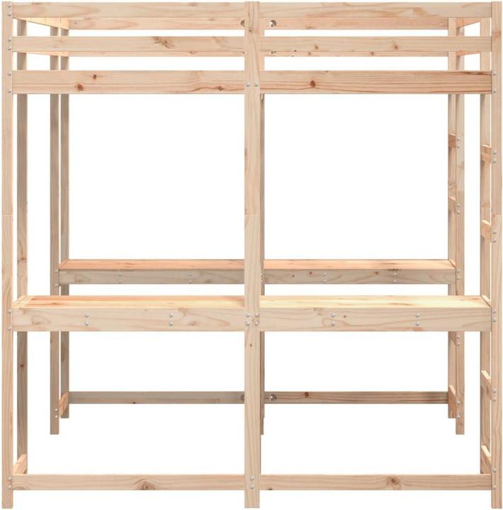 Actual product image VidaXL Loft bed with desk & ladder (180 x 200 cm)