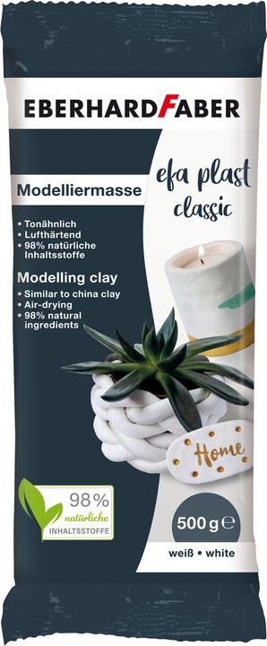 Actual product image EberhardFaber Modelling clay EFA PLAST Classic 500 g, White