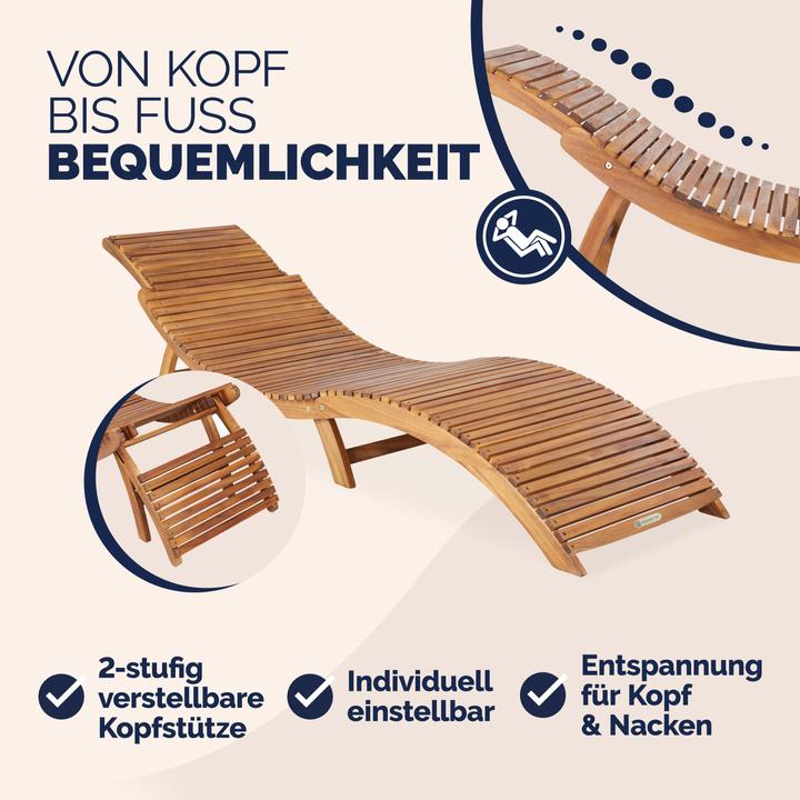 Actual product image Casaria Swing lounger set of 2 (190 cm)